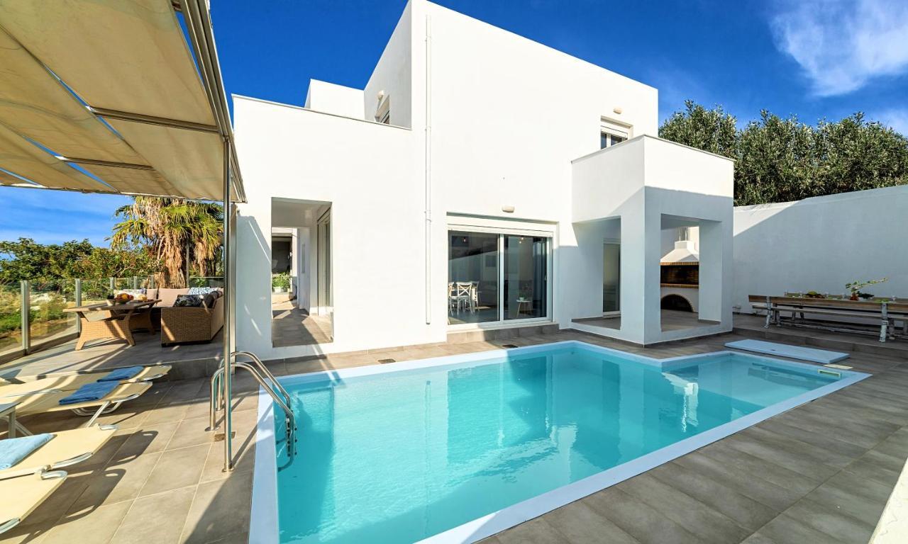 Cretan Sunset Villa Heated Pool Δράμια Εξωτερικό φωτογραφία