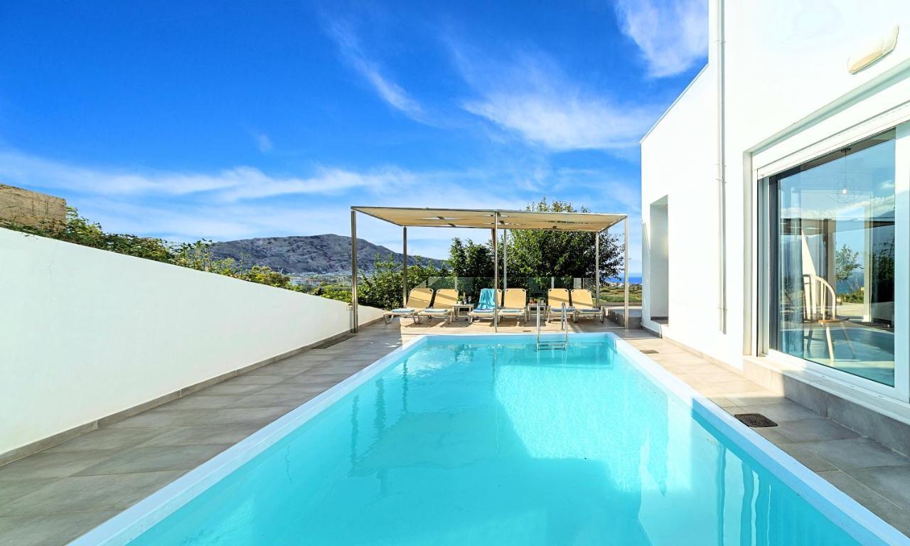 Cretan Sunset Villa Heated Pool Δράμια Εξωτερικό φωτογραφία
