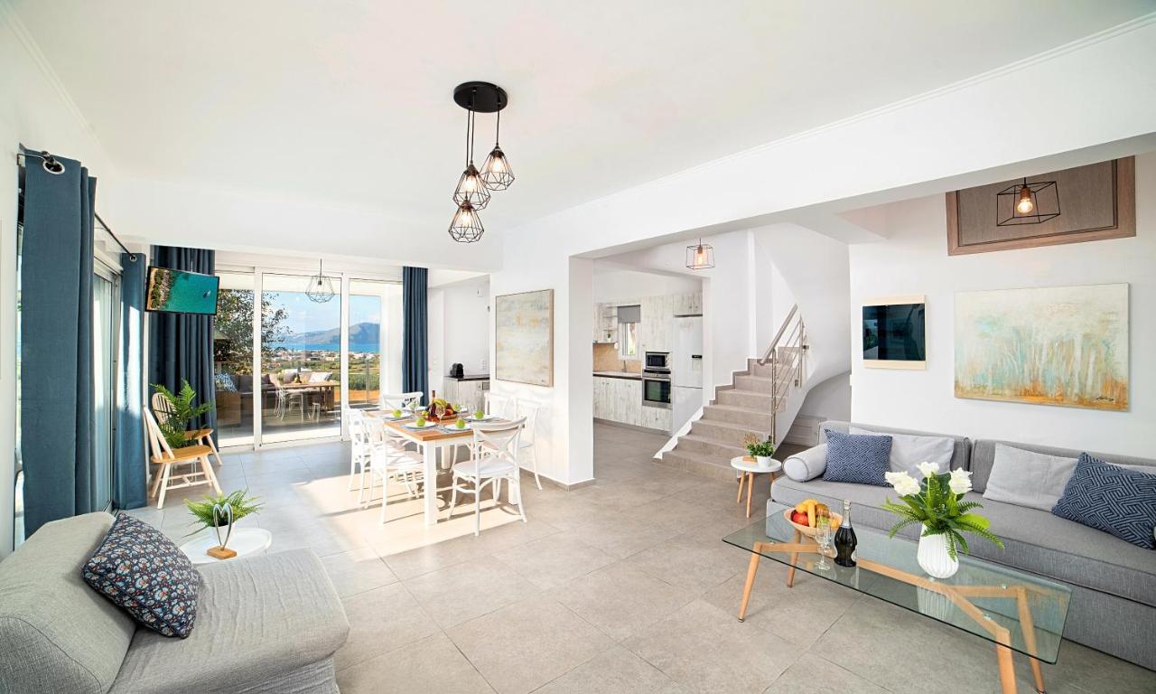 Cretan Sunset Villa Heated Pool Δράμια Εξωτερικό φωτογραφία