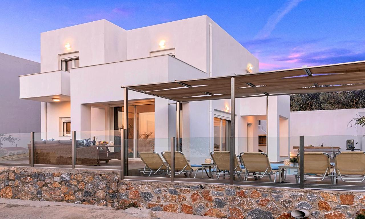 Cretan Sunset Villa Heated Pool Δράμια Εξωτερικό φωτογραφία