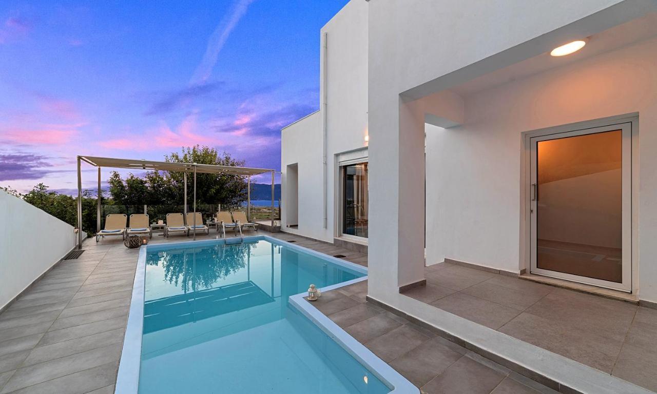 Cretan Sunset Villa Heated Pool Δράμια Εξωτερικό φωτογραφία