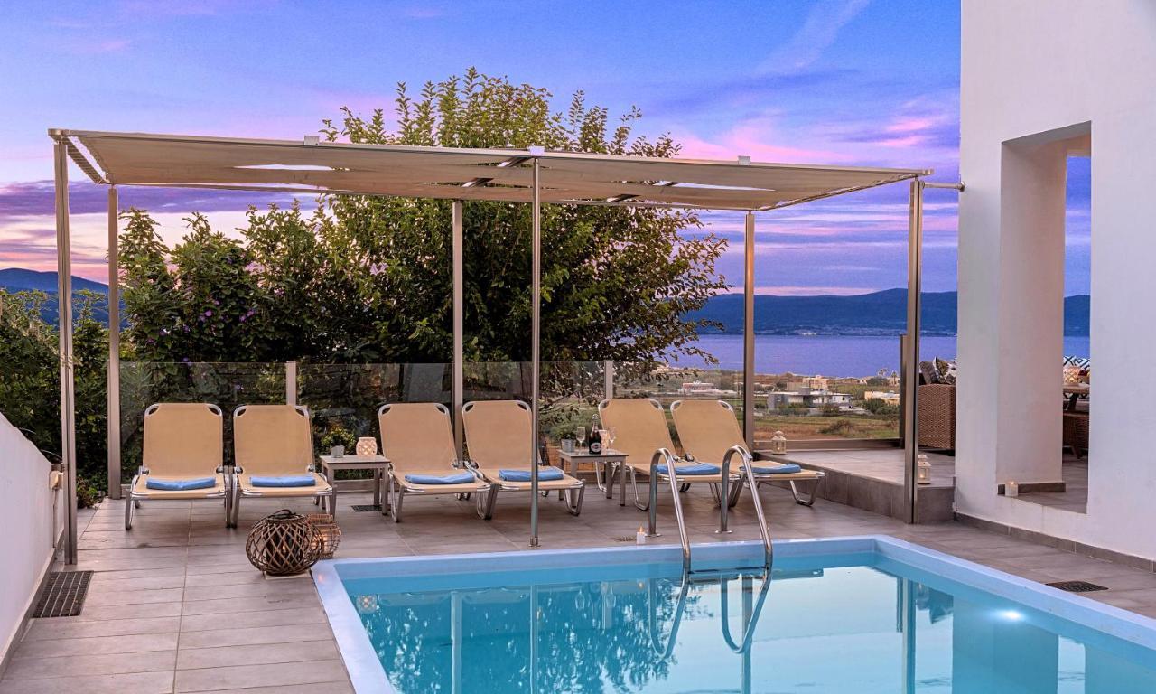 Cretan Sunset Villa Heated Pool Δράμια Εξωτερικό φωτογραφία